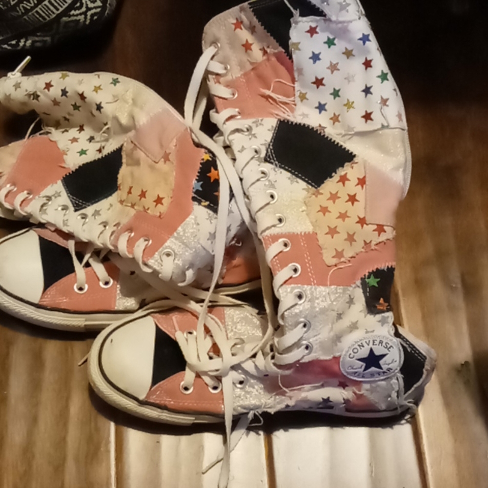 Converse All star Patchworks kneehigh chucks